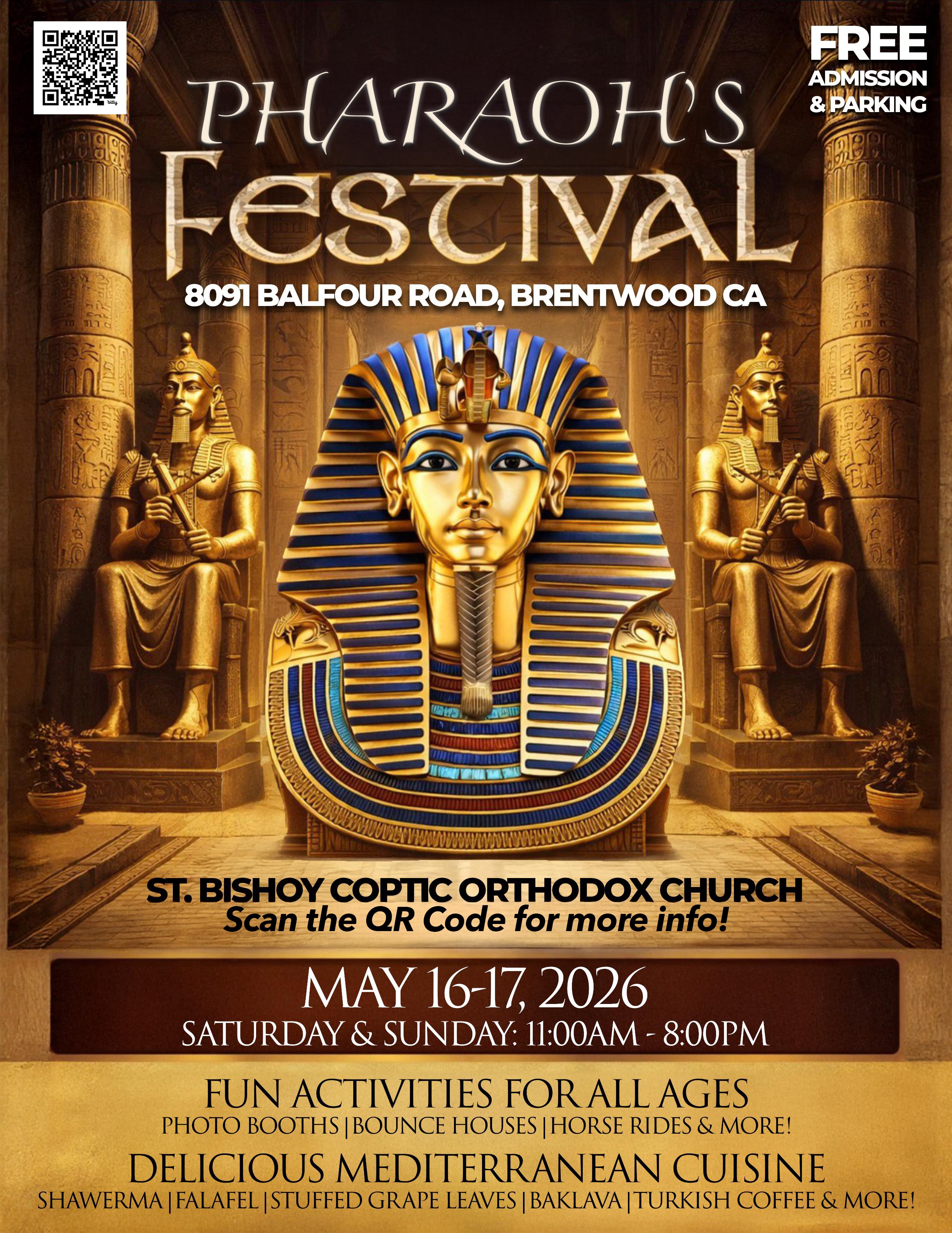 Pharaoh's Festival Flyer — May 16–17, 2026
